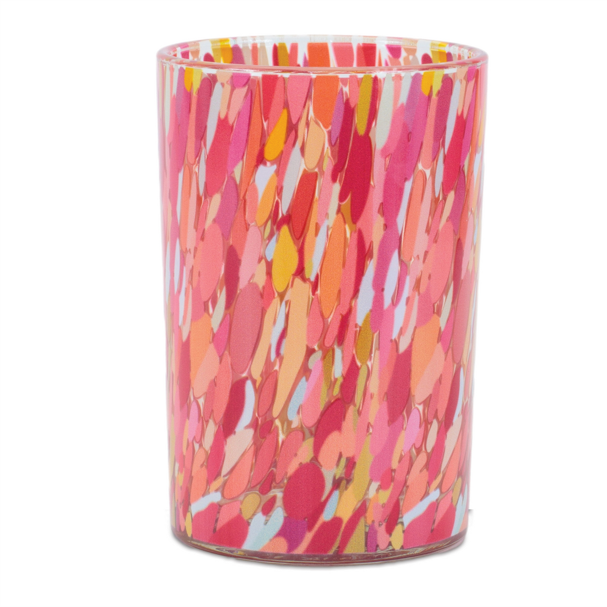 Painted Glass Candle Holder (Set of 2) -Ship Only