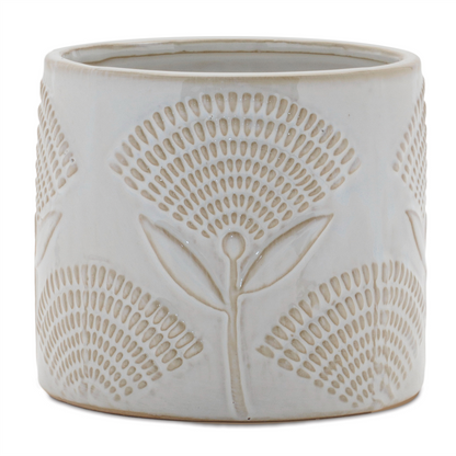 Porcelain Floral Patterned Planter (Set of 2)