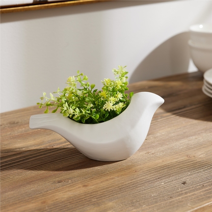Ceramic Bird Planter (Set of 6)