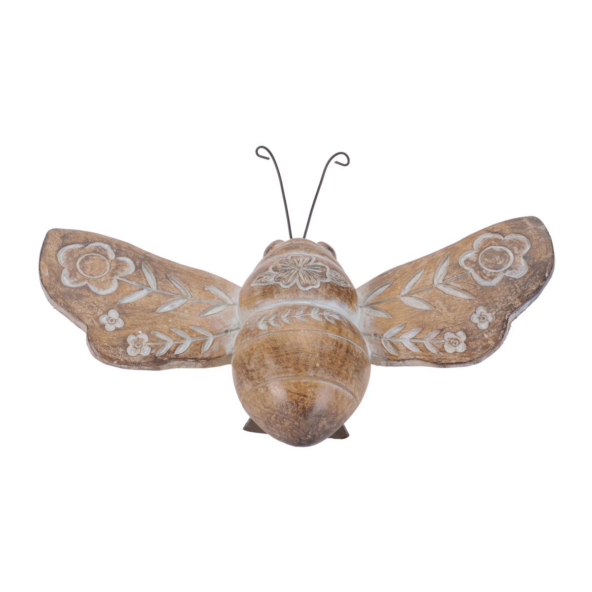 Floral Etched Insect Shelf Sitter (Set of 4) -Ship Only