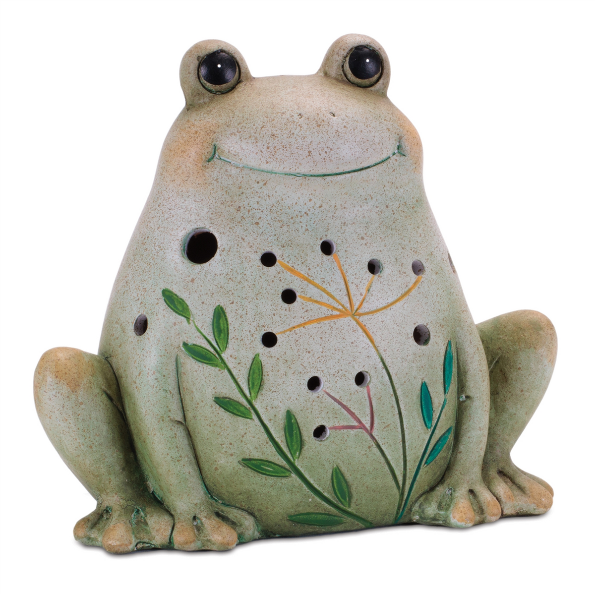 Terra Cotta Frog and Snail Decor (Set of 2)