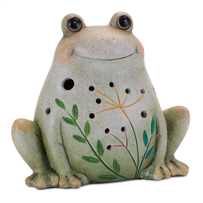 Terra Cotta Frog and Snail Decor (Set of 2)
