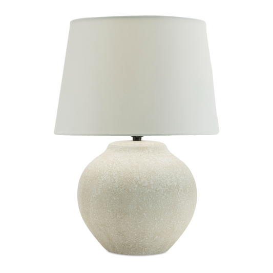 Table Lamp 20”H Ceramic/Linen -Ship Only
