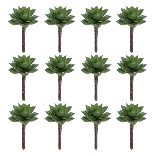 Succulent Plant Pick (Set of 12) -Ship Only