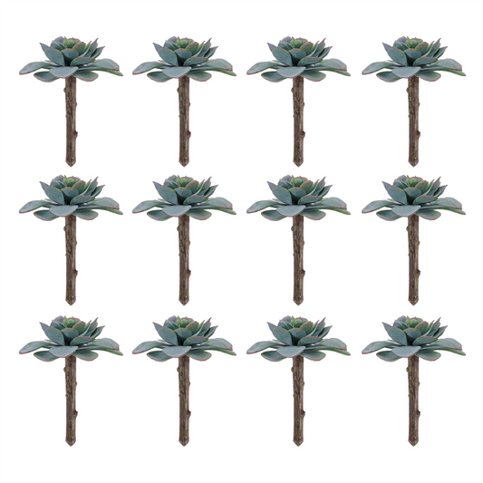 Succulent (Set of 12) 5”H Plastic -Ship Only