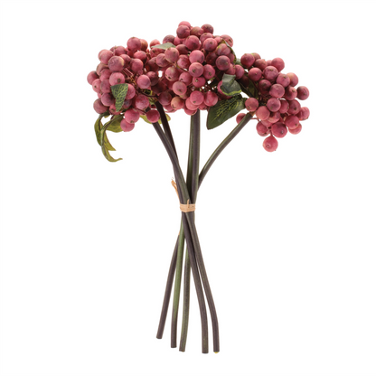 Berry Bundle (Set of 4) 11”H Styrofoam/Polyester