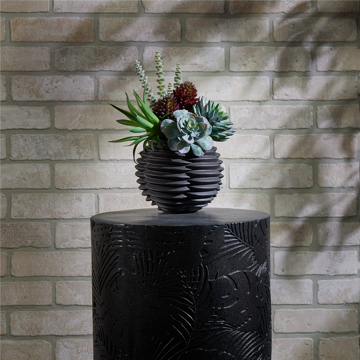 Ribbed Ceramic Bud Vase (Set of 2)