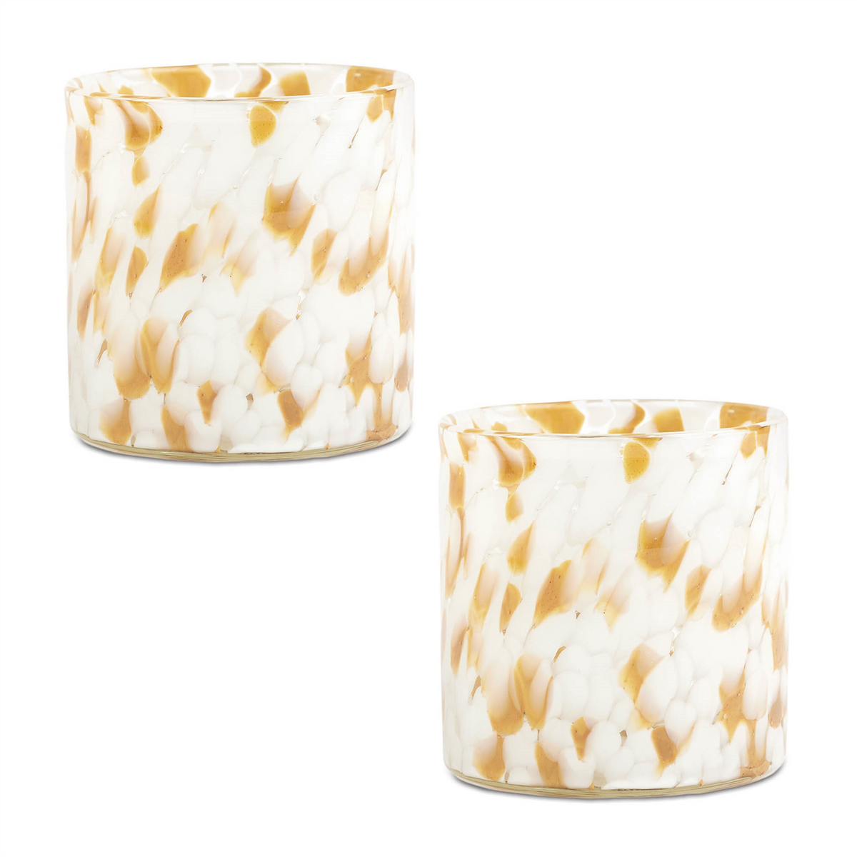 Votive Holder (Set of 2) 4"D x 4.5"H Glass -Ship Only
