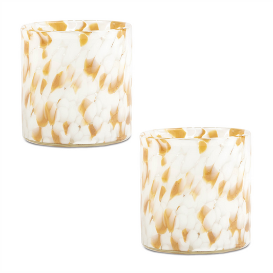 Votive Holder (Set of 2) 4"D x 4.5"H Glass -Ship Only