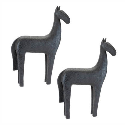 Modern Horse Statue (Set of 2)
