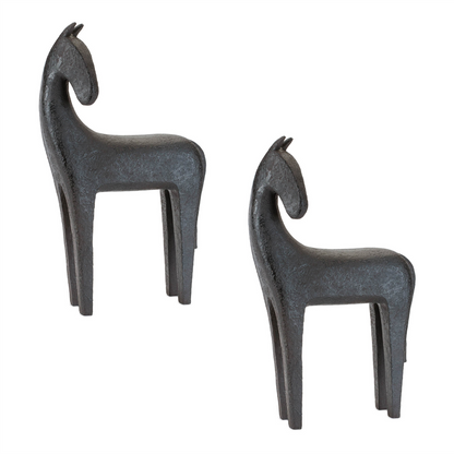 Modern Horse Statue (Set of 2)