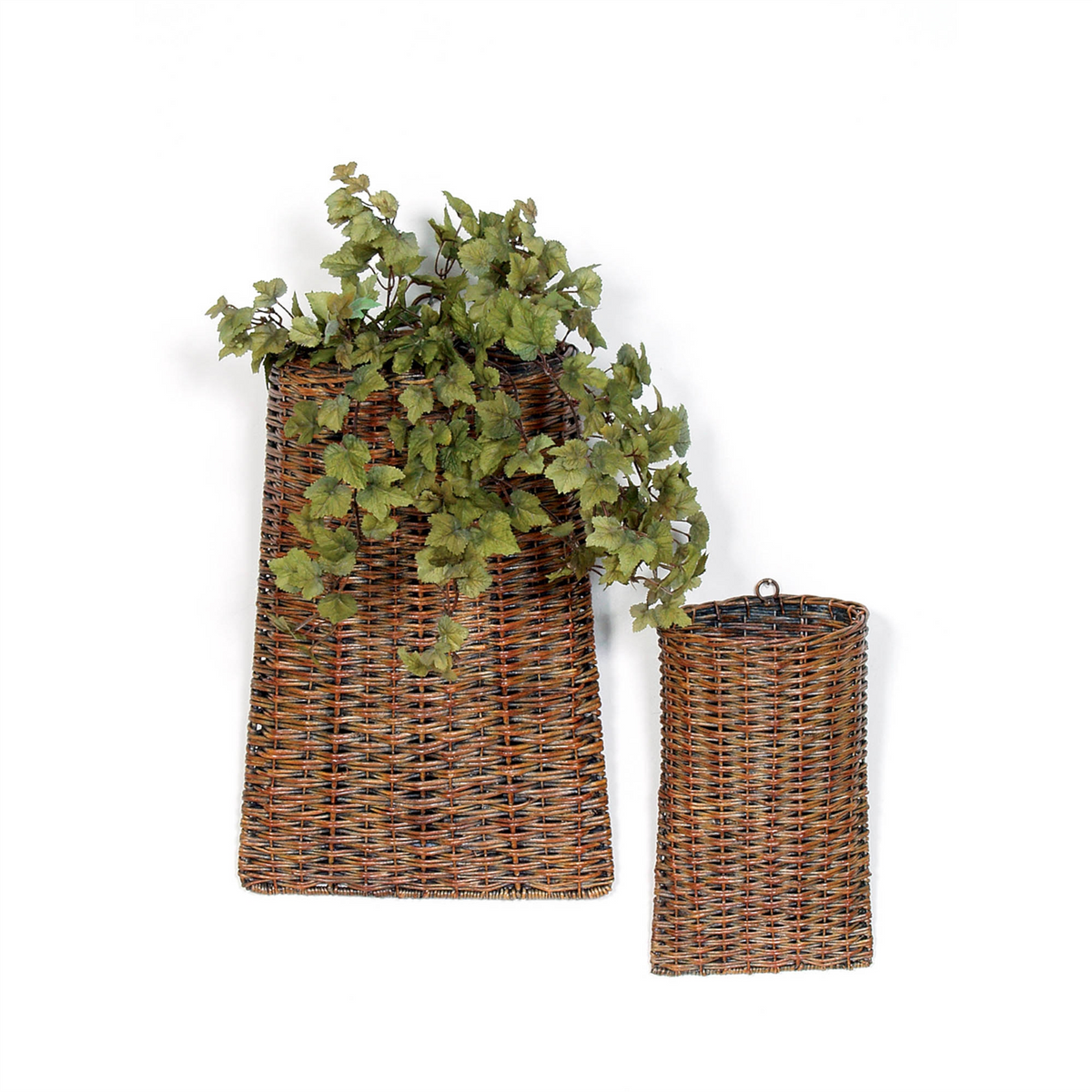 Woven Rattan Wall Basket (Set of 2) -Ship Only