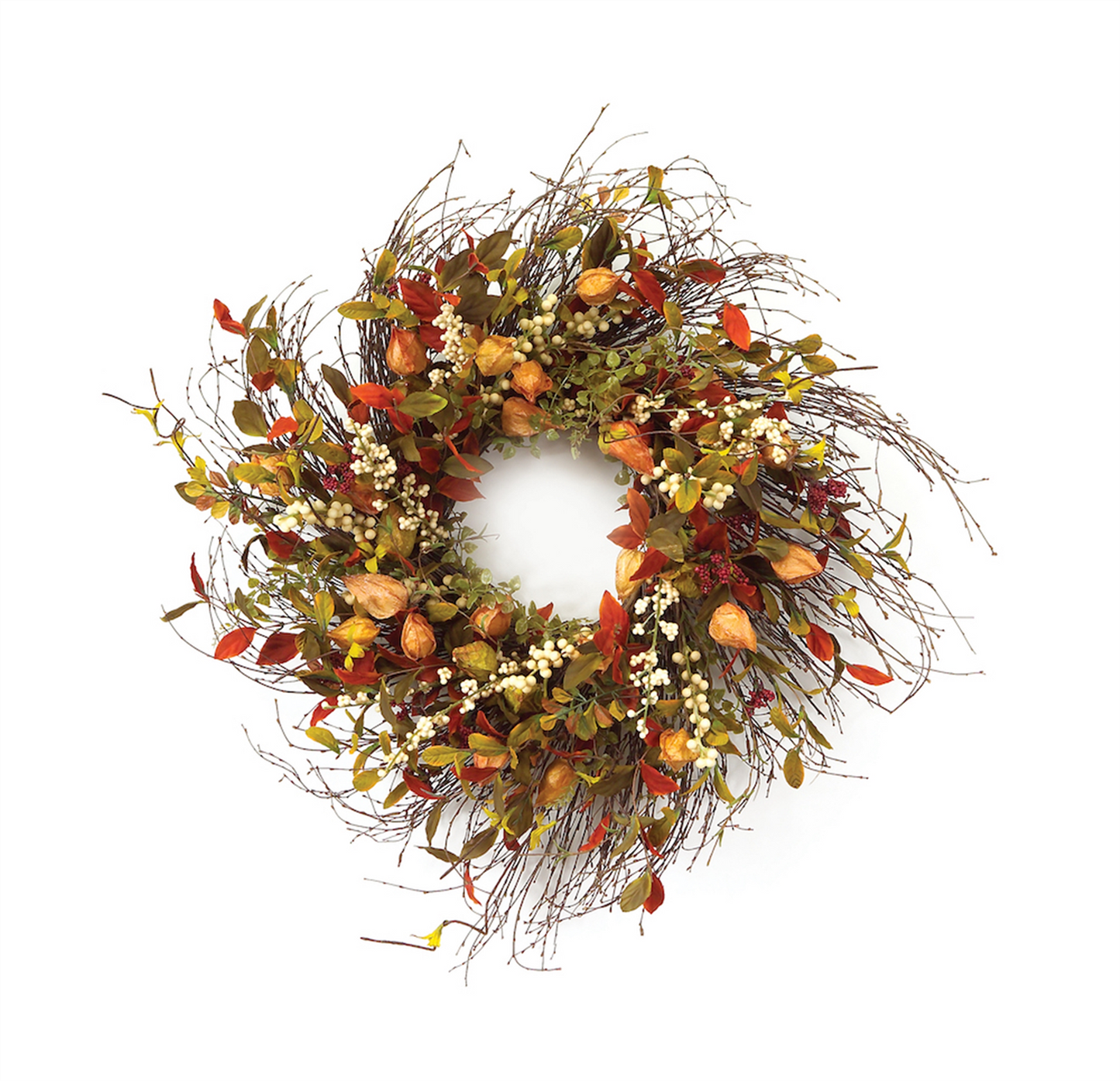 Cape Gooseberry Wreath 20"D -Ship Only