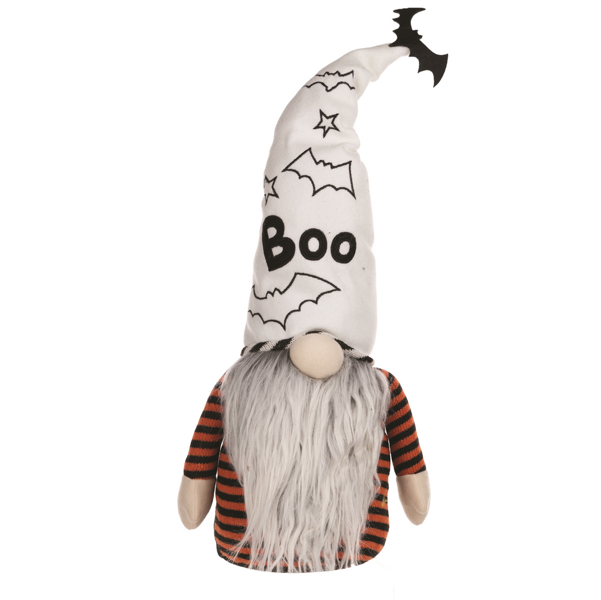 Plush Halloween Ghost Gnome Shelf Sitter 24"H -Ship Only