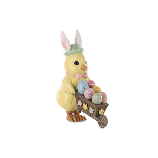 Chick w/Eggs in Basket (Set of 3) -Ship Only