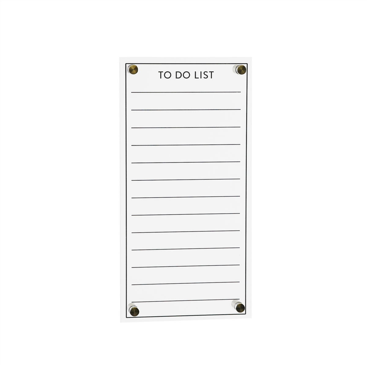 Acrylic Dry Erase To-Do List 13"H -Ship Only