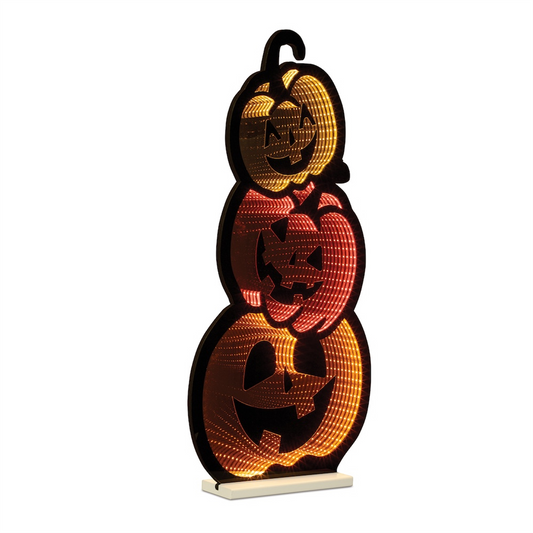 Triple Jack-o-Lantern Ekkolight 35.5"H -Ship Only
