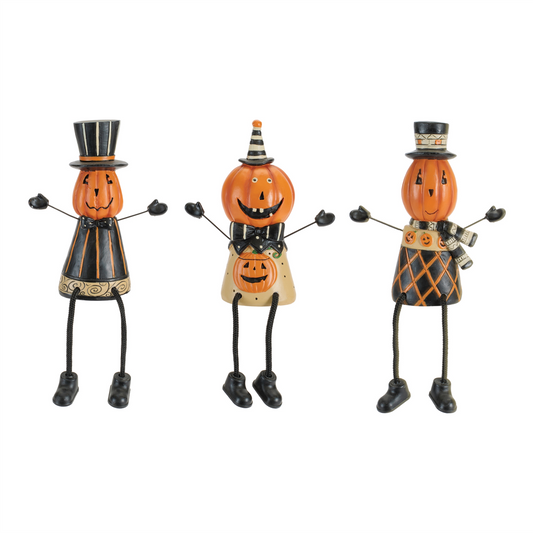 Jack o Lantern Shelf Sitter (Set of 3) -Ship Only