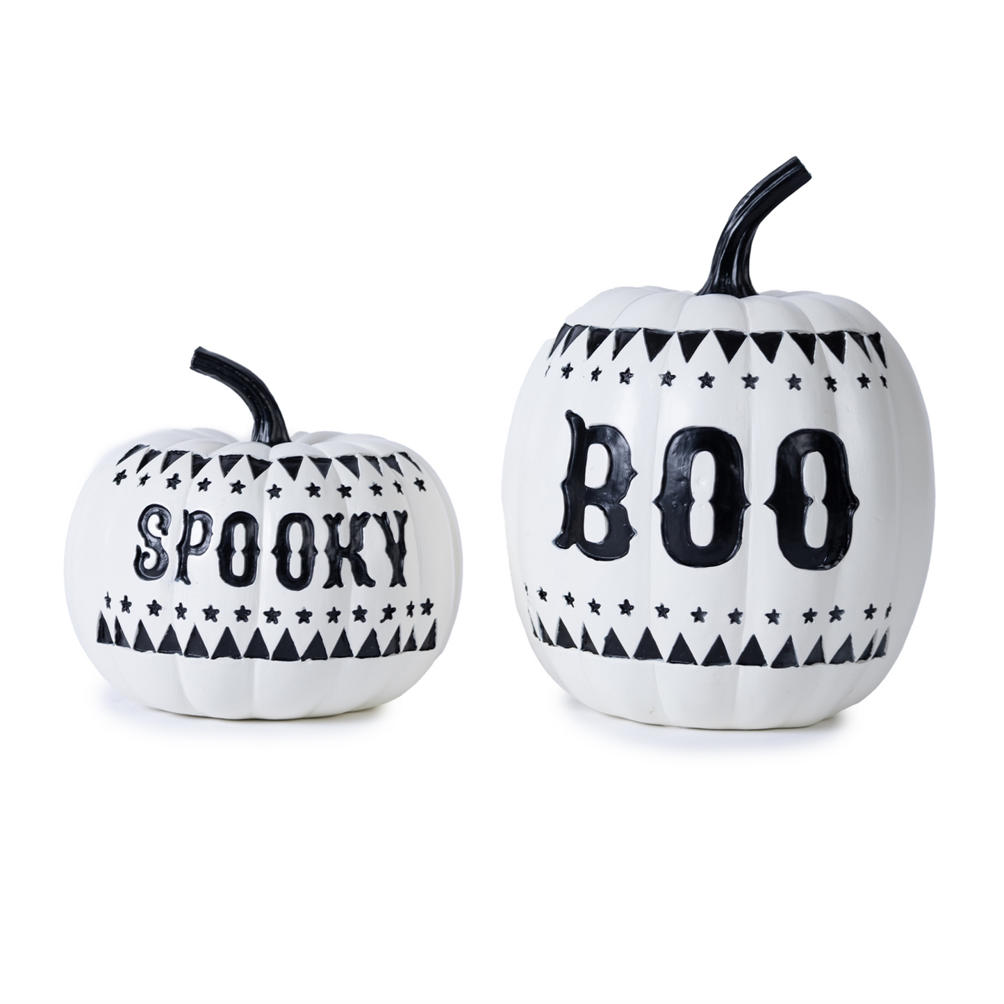 Spooky and Boo Pumpkin (Set of 2) -Ship Only