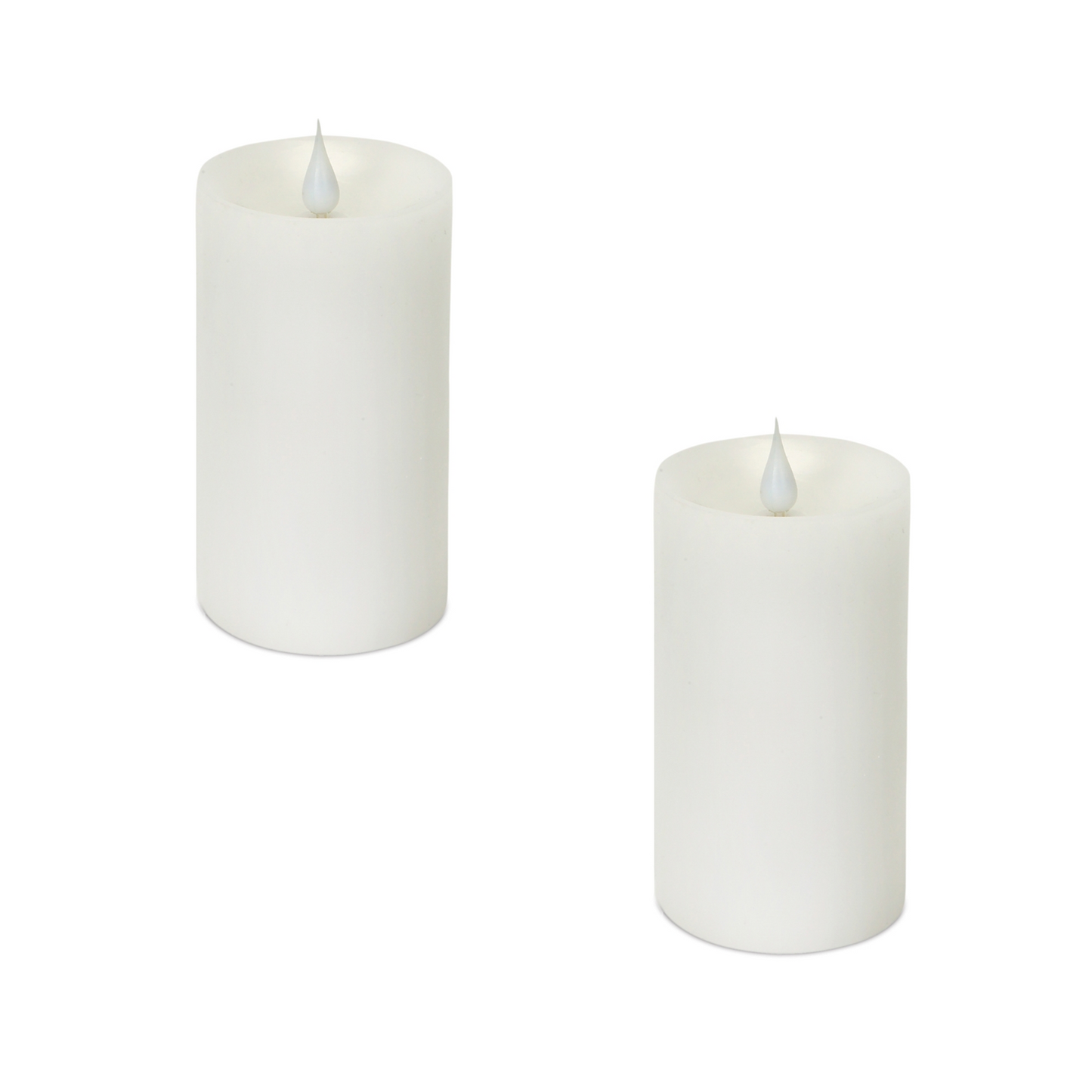 Simplux Designer LED Candle with Moving Flame and Remote (Set of 2) -Ship Only