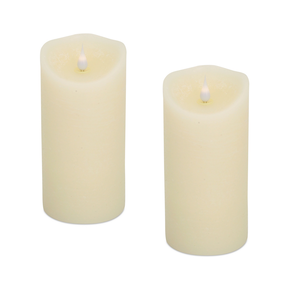 Simplux LED Designer Melted Wax Candle with Remote (Set of 2) -Ship Only