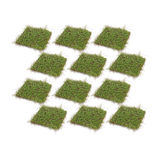 Moss Mat (Setof 12) 12"SQ Polyester/Plastic -Ship Only