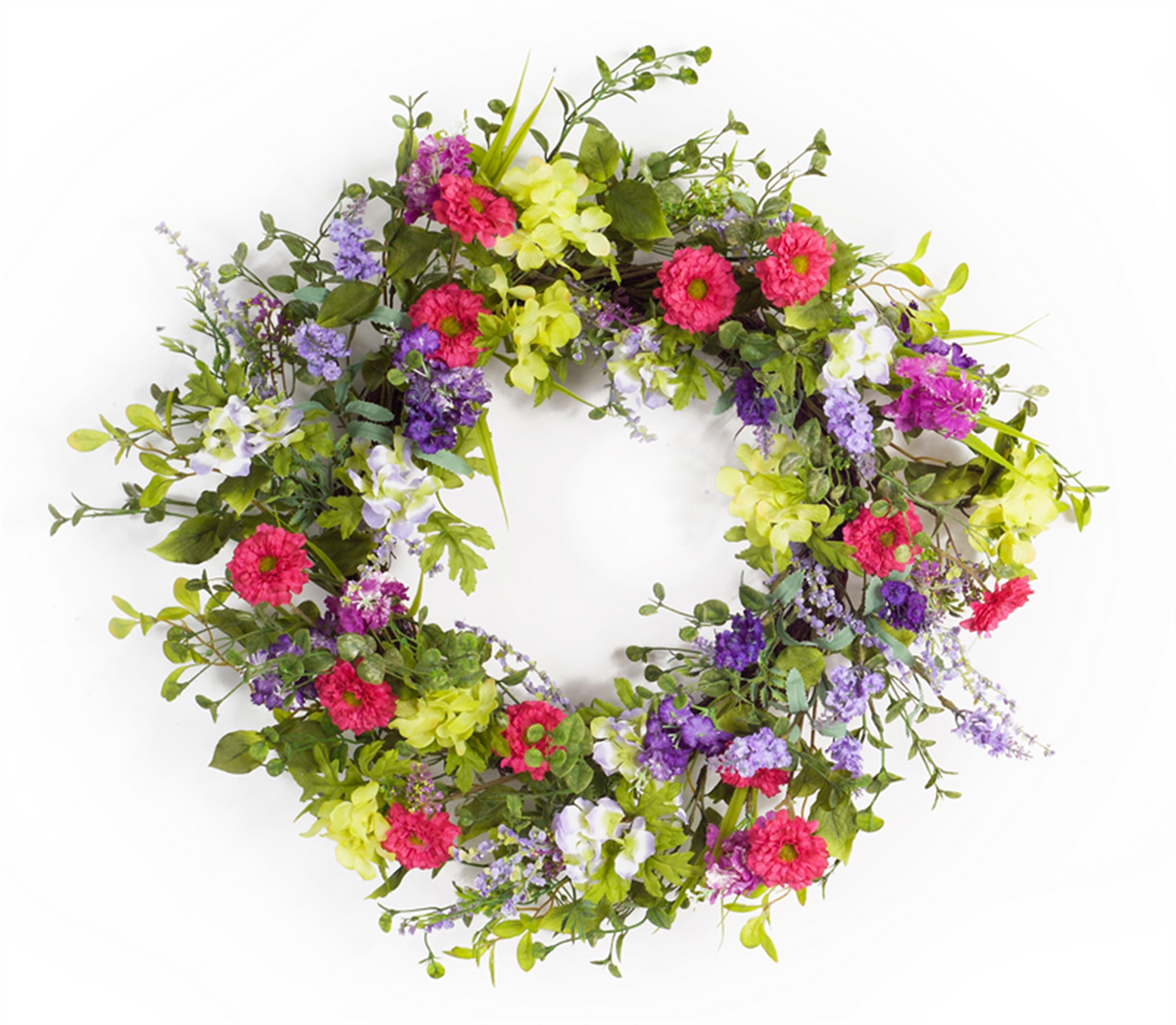Mixed Floral Wreath 24"D -Ship Only