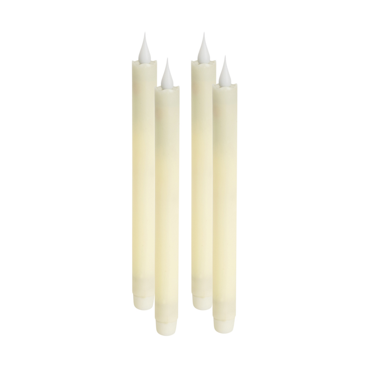 LED Wax Taper Candle with Moving Flame (Set of 4) -Ship Only