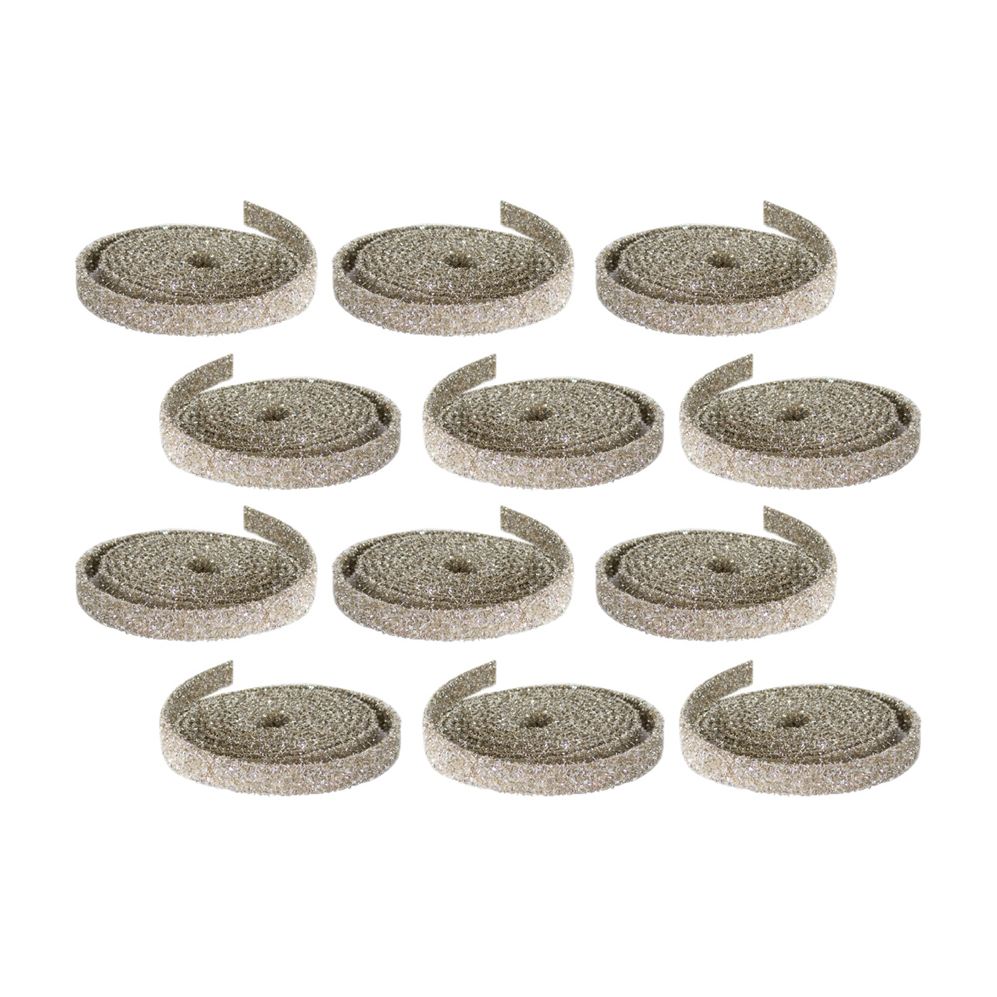Champagne Glitter Rope Ribbon (Set of 12 Rolls) -Ship Only