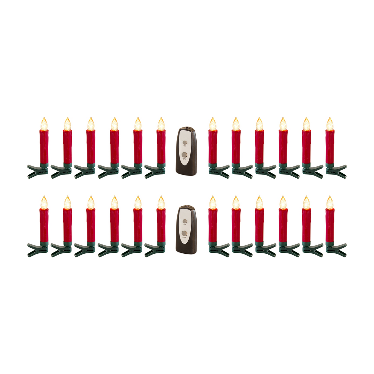 LED Clip on Taper Candle with Remote (Set of 24)