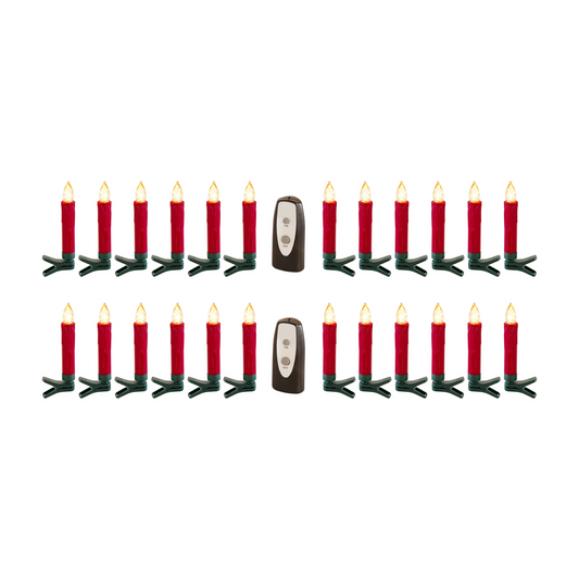 LED Clip on Taper Candle with Remote (Set of 24) -Ship Only