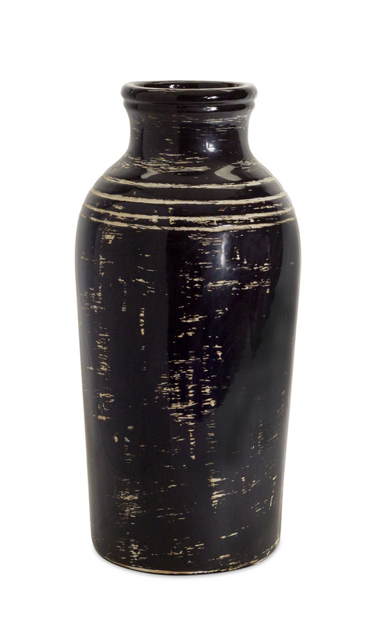 Vase 17.5"H Ceramic -Ship Only