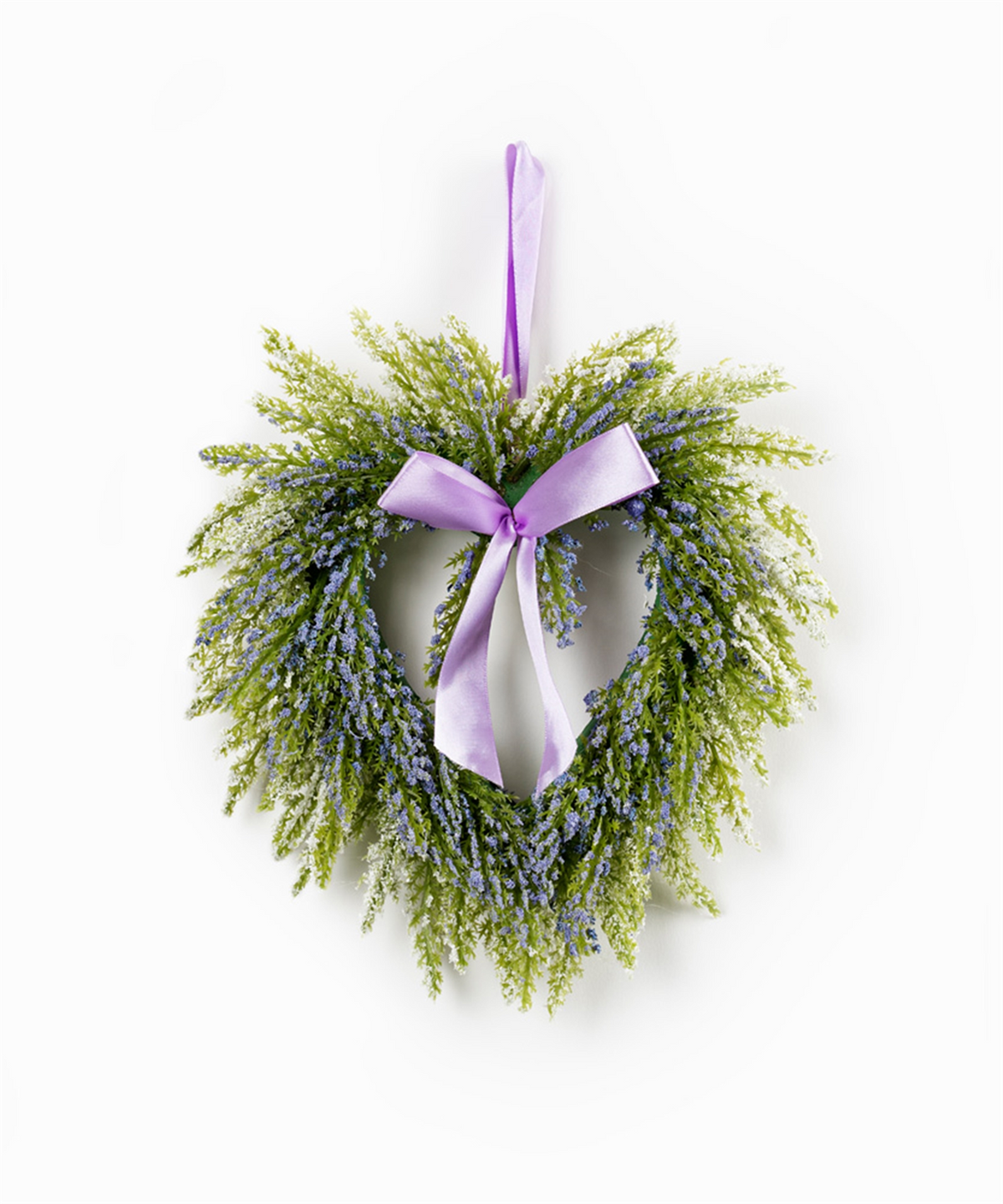 Lavender Heart Wreath (Set of 2) Twig/Plastic 10" -Ship Only
