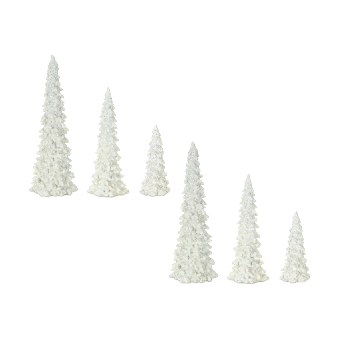 Off-White Tabletop Holiday Tree (Set of 6) -Ship Only