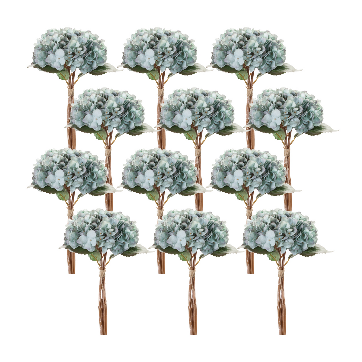 Hydrangea Bundle (Set of 12) 14.5"H Polyester -Ship Only