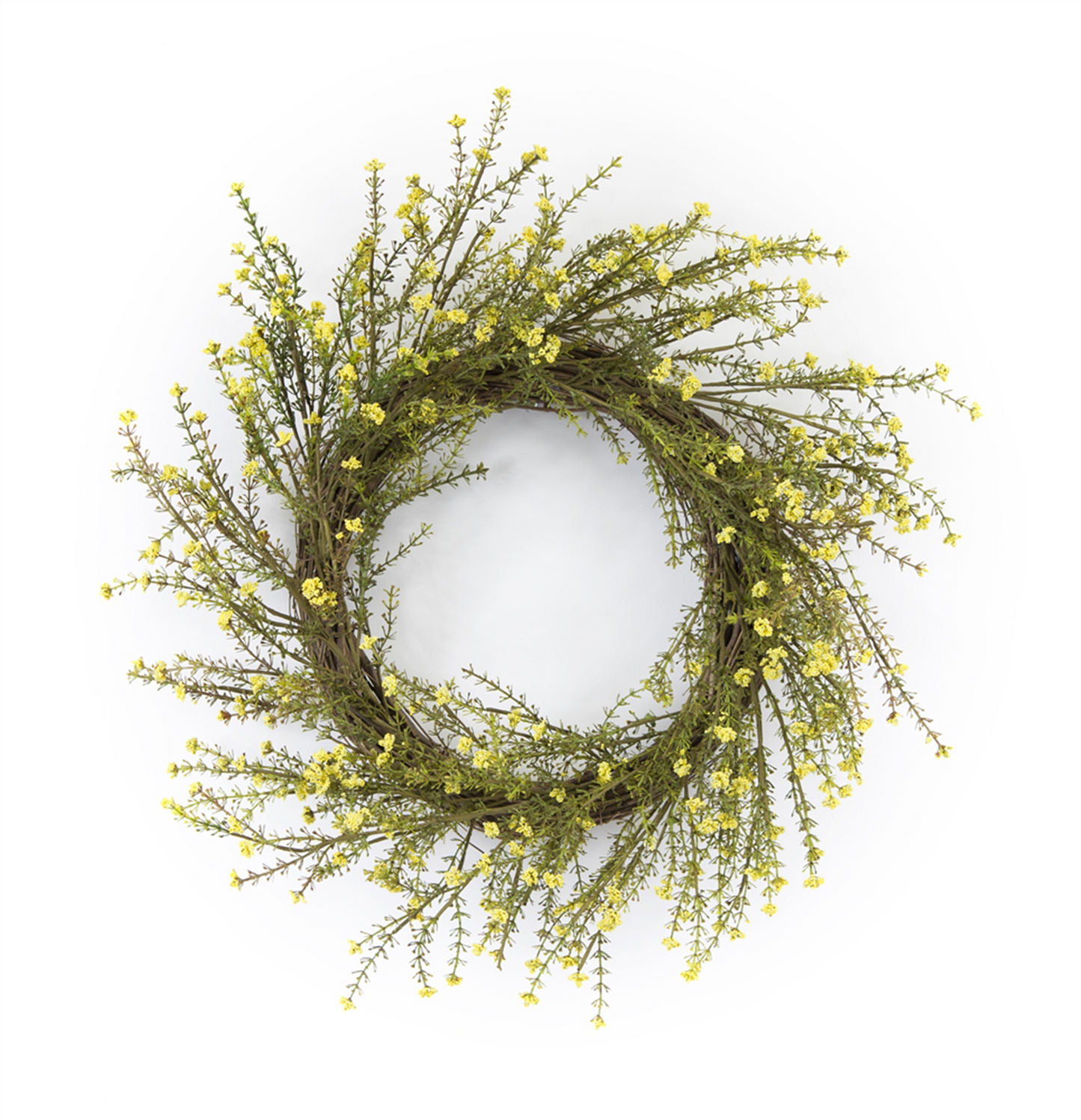 Mini Daisy Floral Wreath 18"D -Ship Only