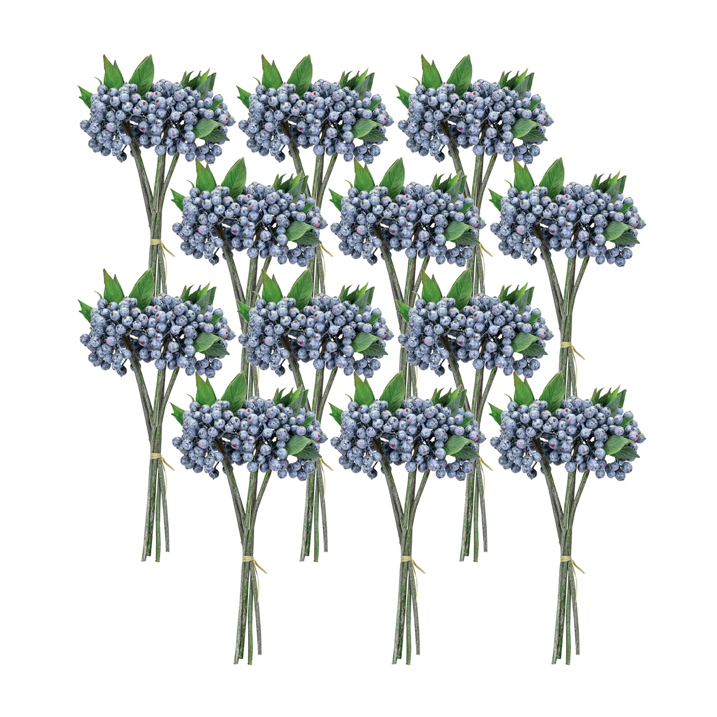 Blue Berry Foliage Bundle (Set of 12) -Ship Only
