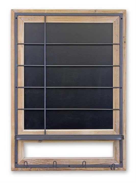 Weekly Calendar Blackboard w/ Hooks 34.25"H