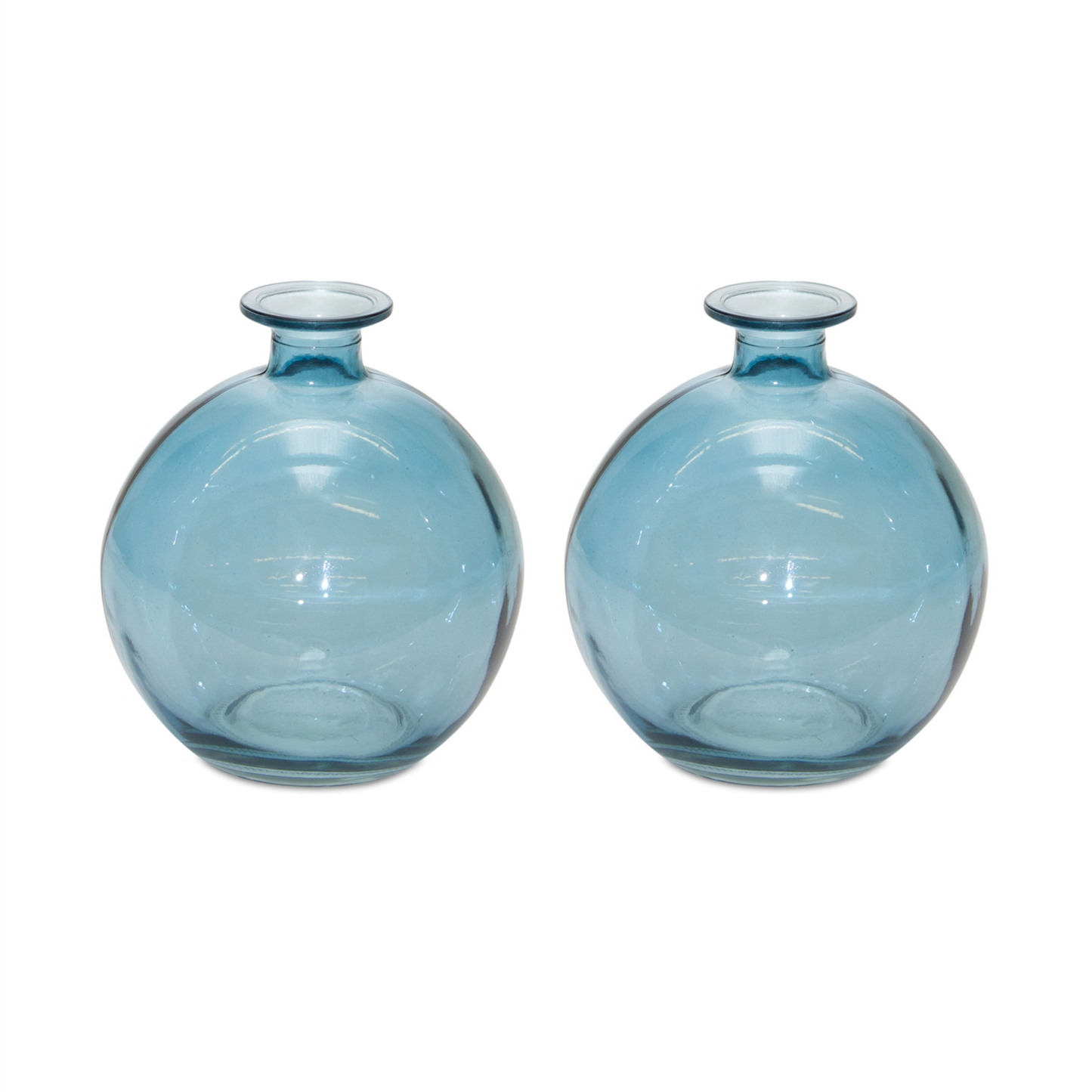 Glass Bubble Vase (Set of 2) -Ship Only