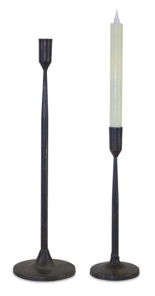 Metal Taper Candle Holder (Set of 2) -Ship Only