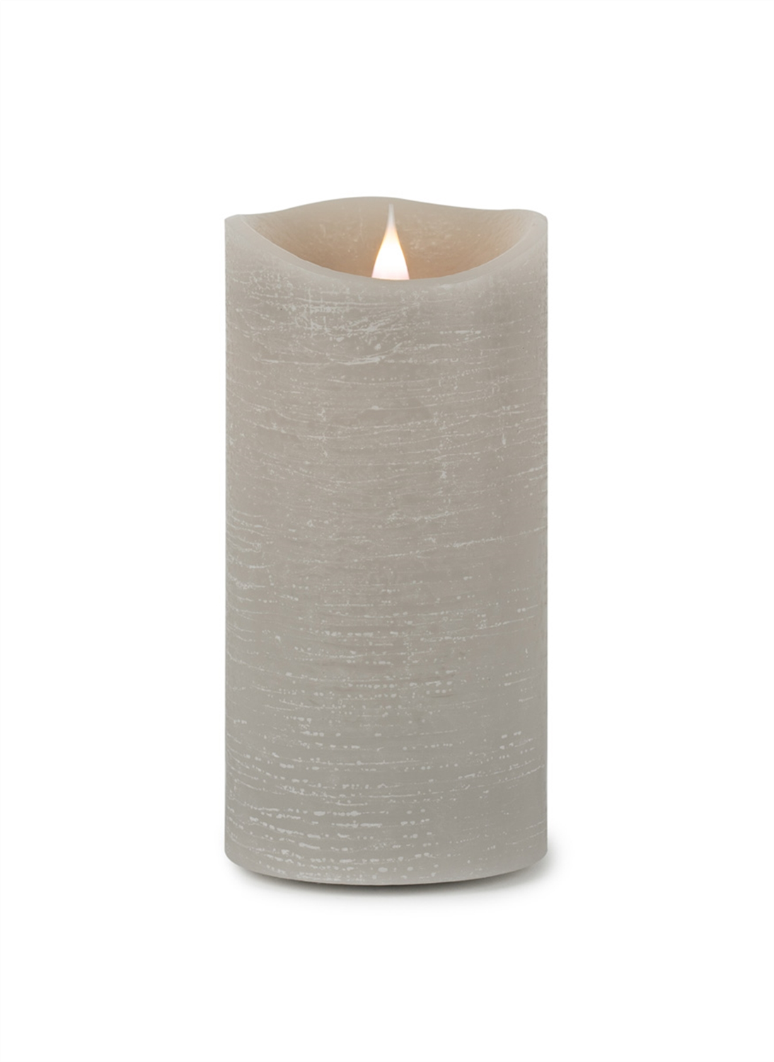 Grey Simplux LED Designer Wax Candle with Remote -Ship Only