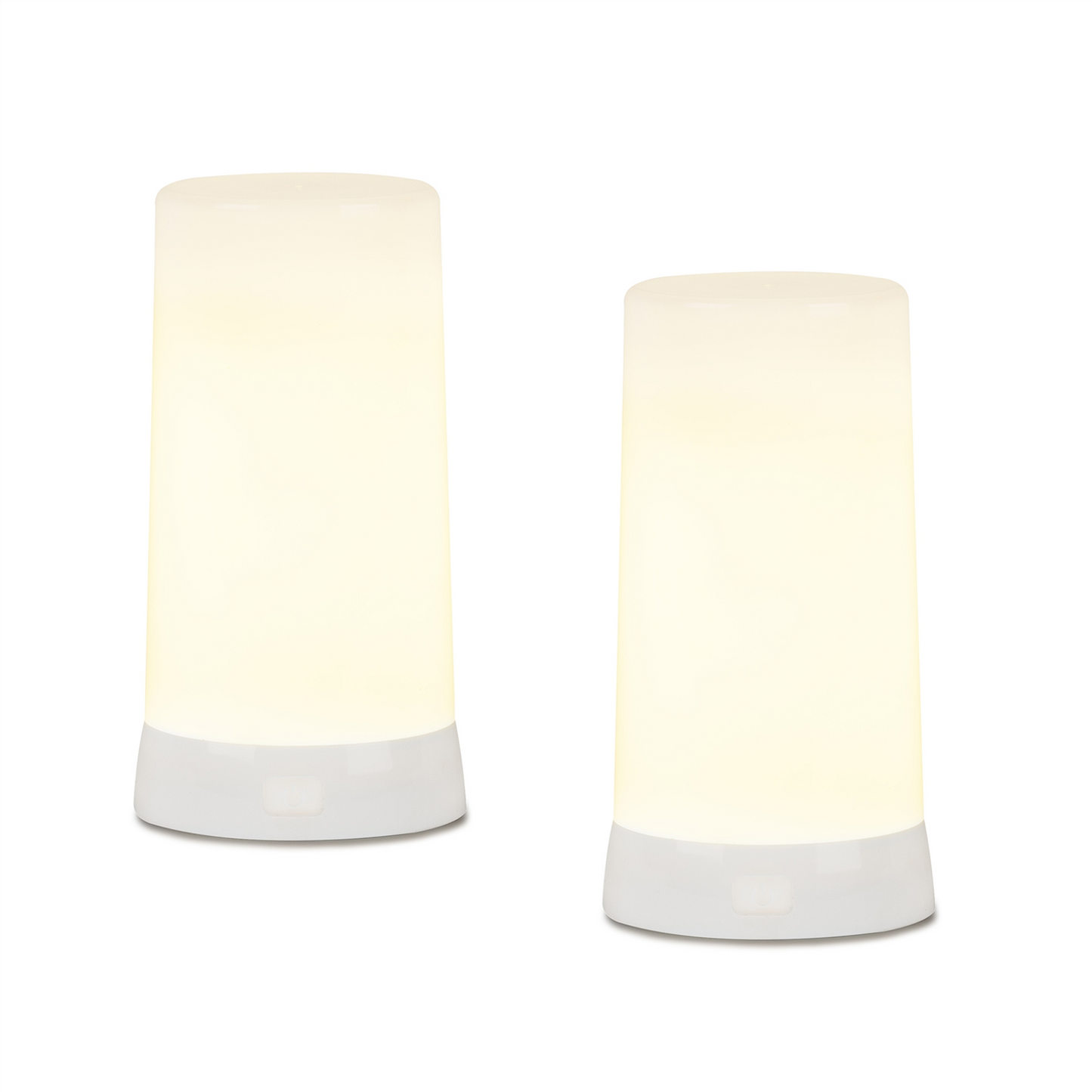 LED White Flickering Light Designer Candle with Remote and Magnet (Set of 2) -Ship Only