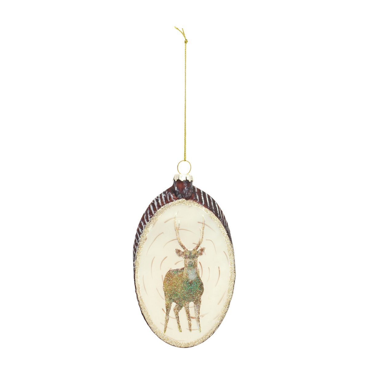 Deer Disc Ornament (Set of 12)