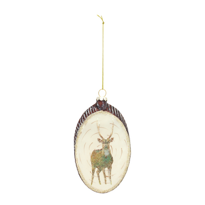 Deer Disc Ornament (Set of 12)