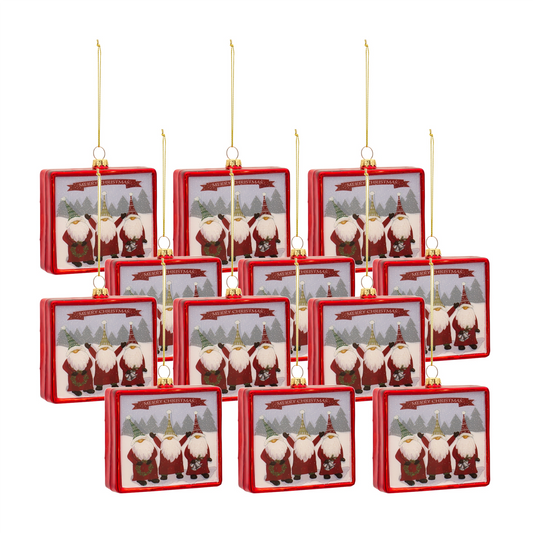 Gnome Merry Christmas Ornament (Set of 12) -Ship Only