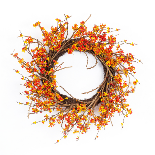 Bittersweet Wreath 24.5”D Foam/Plastic -Ship Only