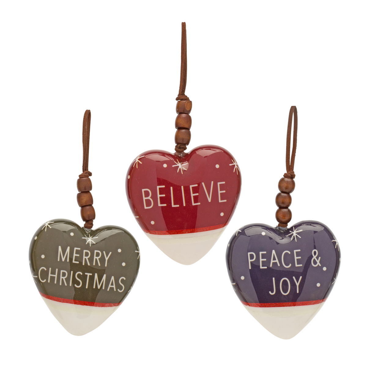 Sentiment Heart Ornament (Set of 12) -Ship Only