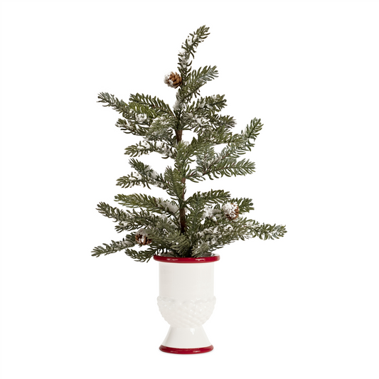 Mini Pine Tree with Ceramic Pot (Set of 2) -Ship Only