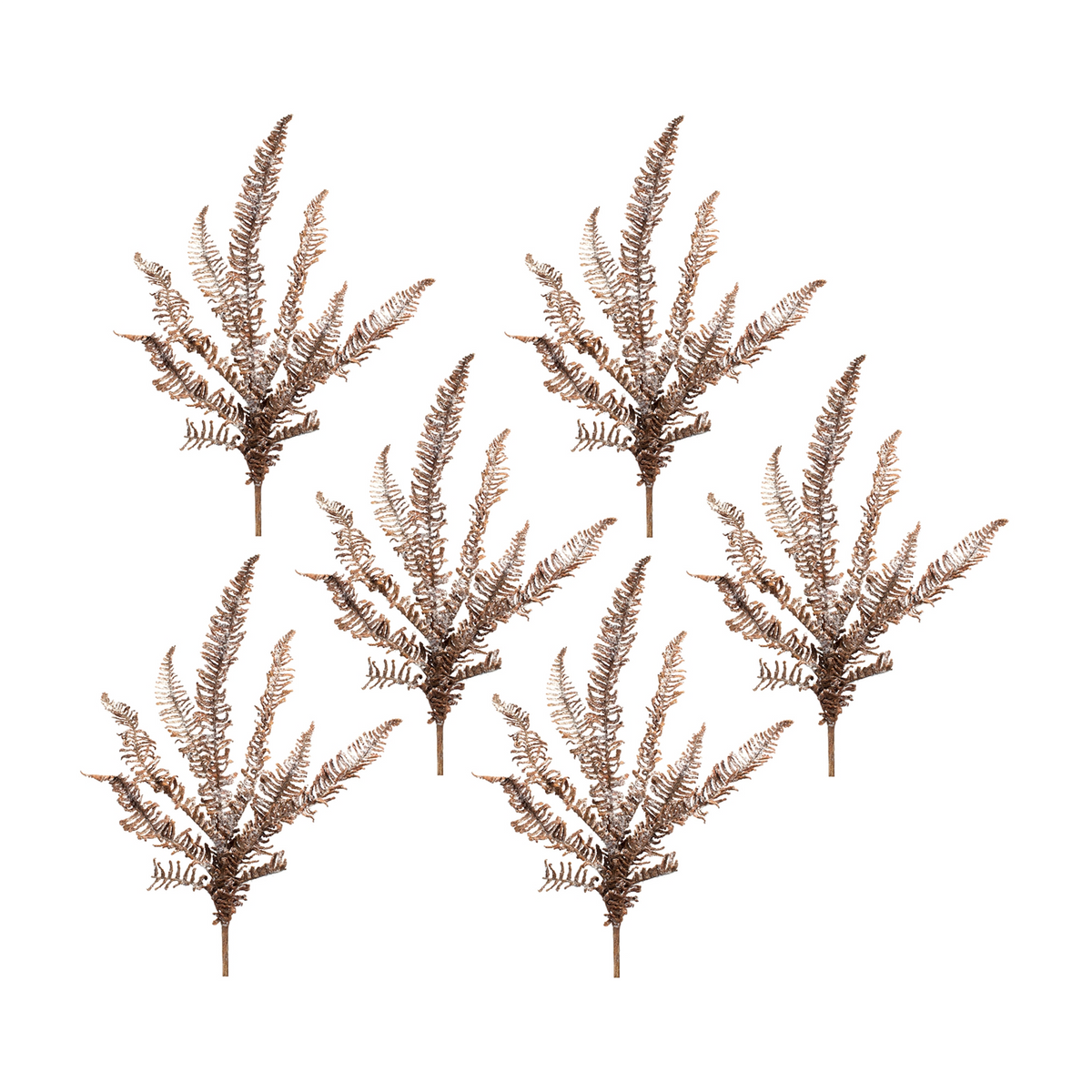 Icy Winter Fern Spray (Set of 6) -Ship Only