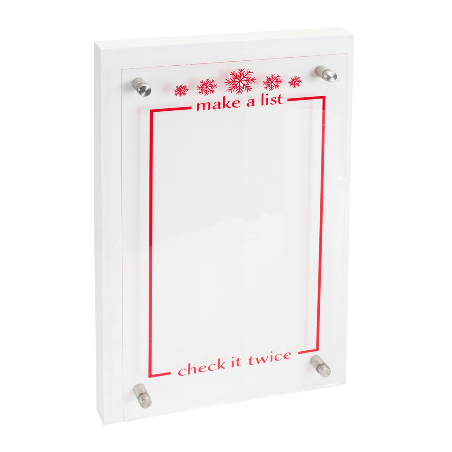 Christmas List Acyrlic Sign 15.5"L -Ship Only
